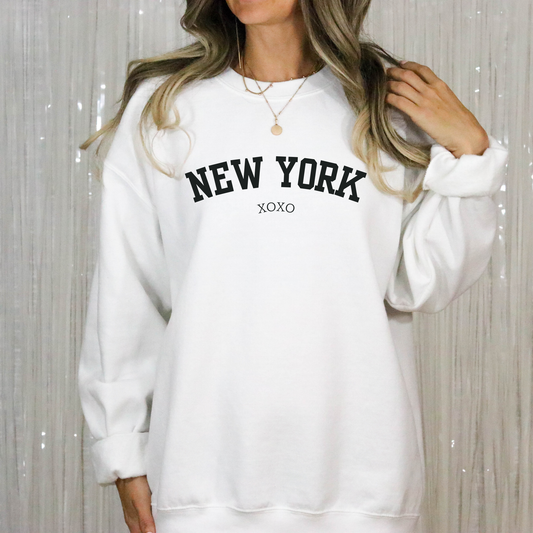 Vintage New York XOXO Crewneck Sweatshirt-Gossip Girl Apparel