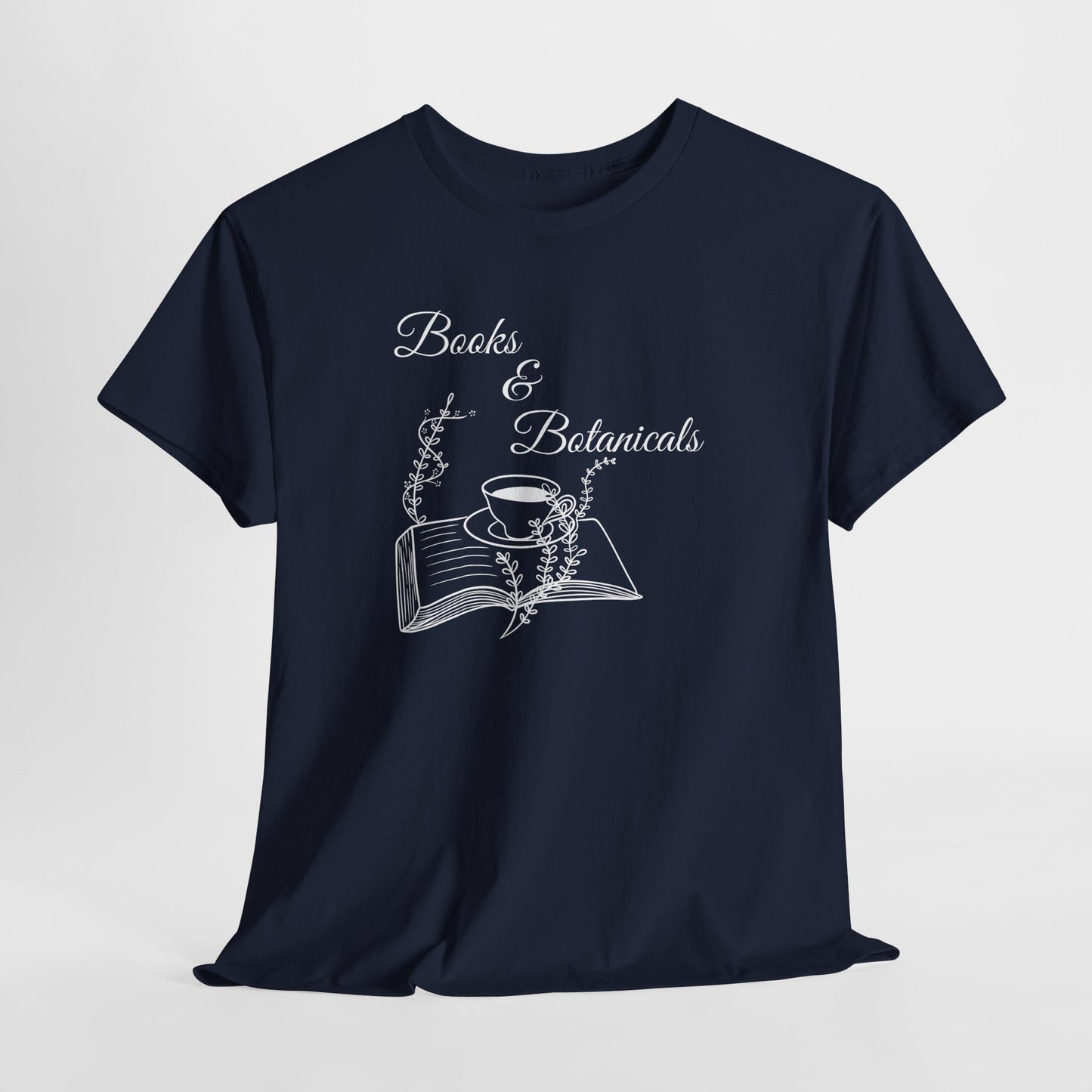 Botanical Book Lover Tee I Book & Plant Lover Apparel