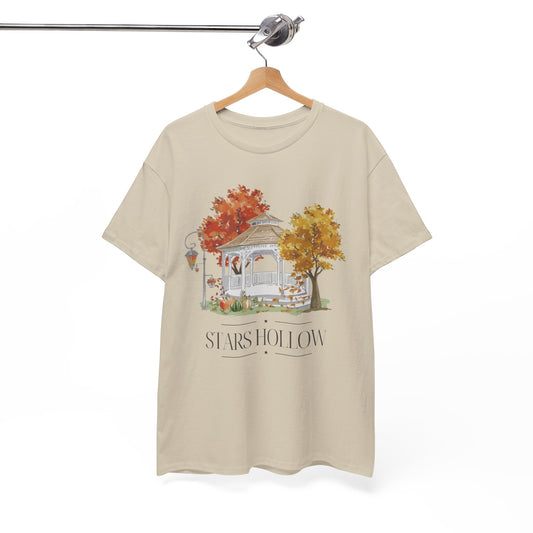 Star Hollow Fall Cotton Tee | Cozy Autumn Shirt-Gilmore Girls Apparel