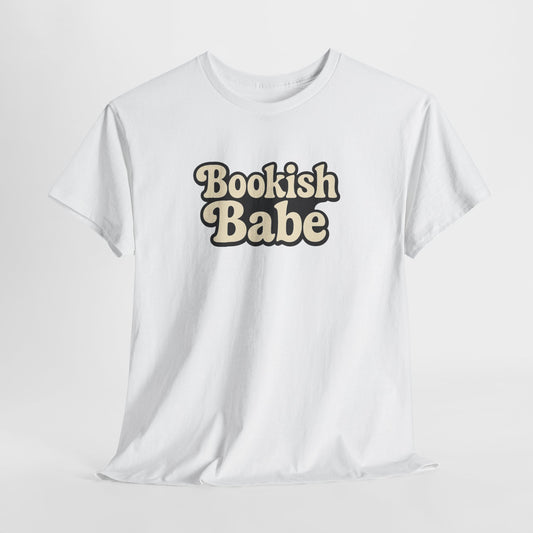 Bookish Babe T‑Shirt — Retro Typography Tee for Book Lovers