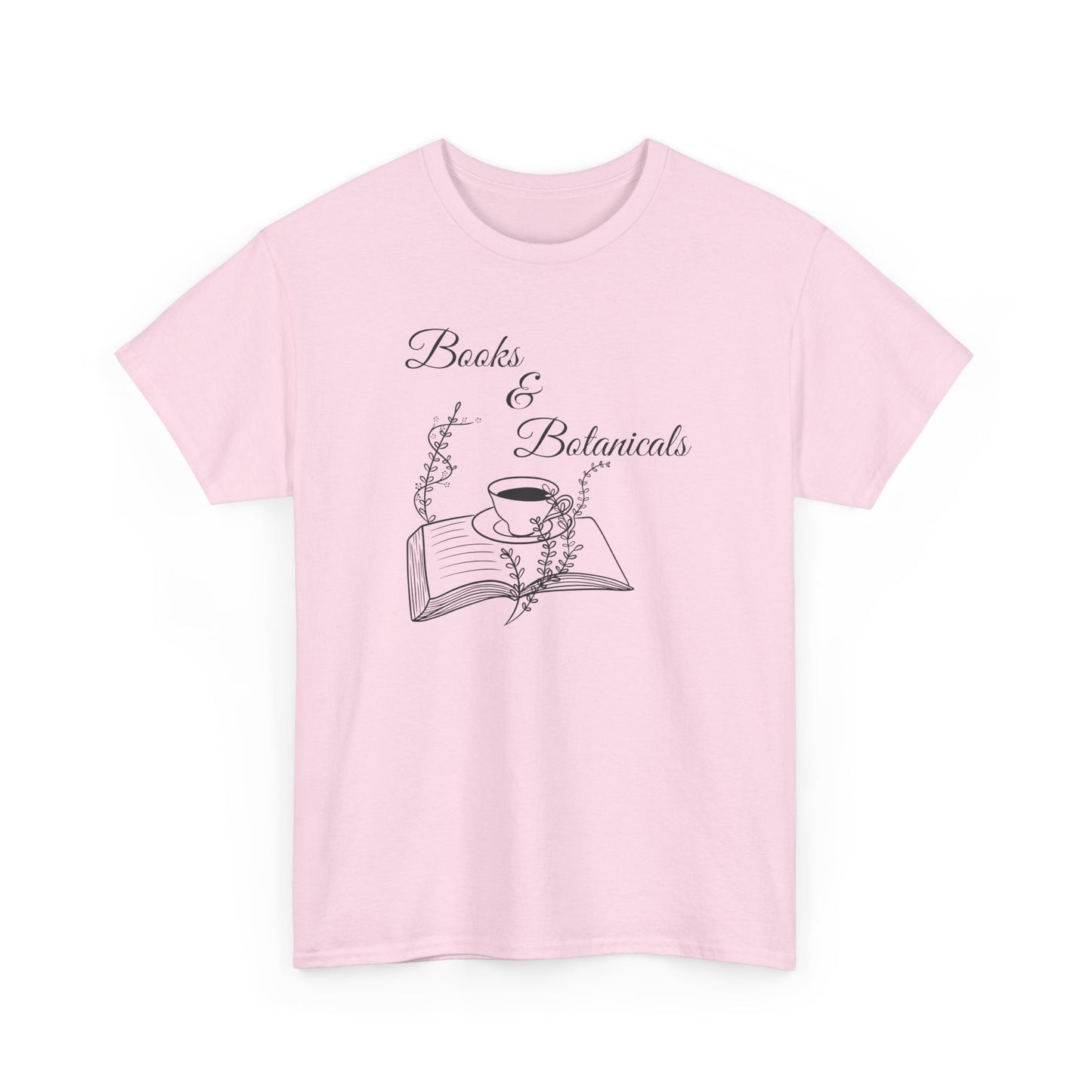 Books & Botanicals Unisex Cotton Tee | Perfect for Book & Plant Lovers
