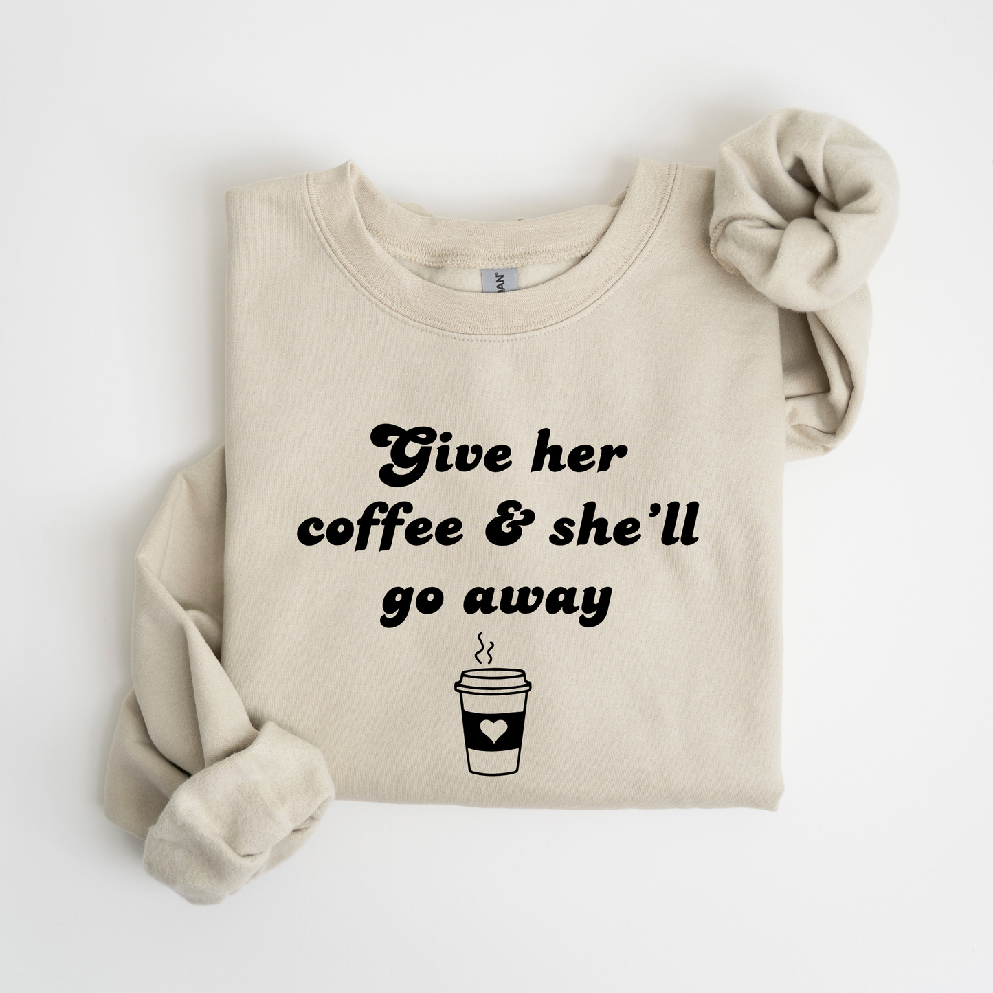 Give Her Coffee Crewneck Sweatshirt-Gilmore Girls Coffee Apparel