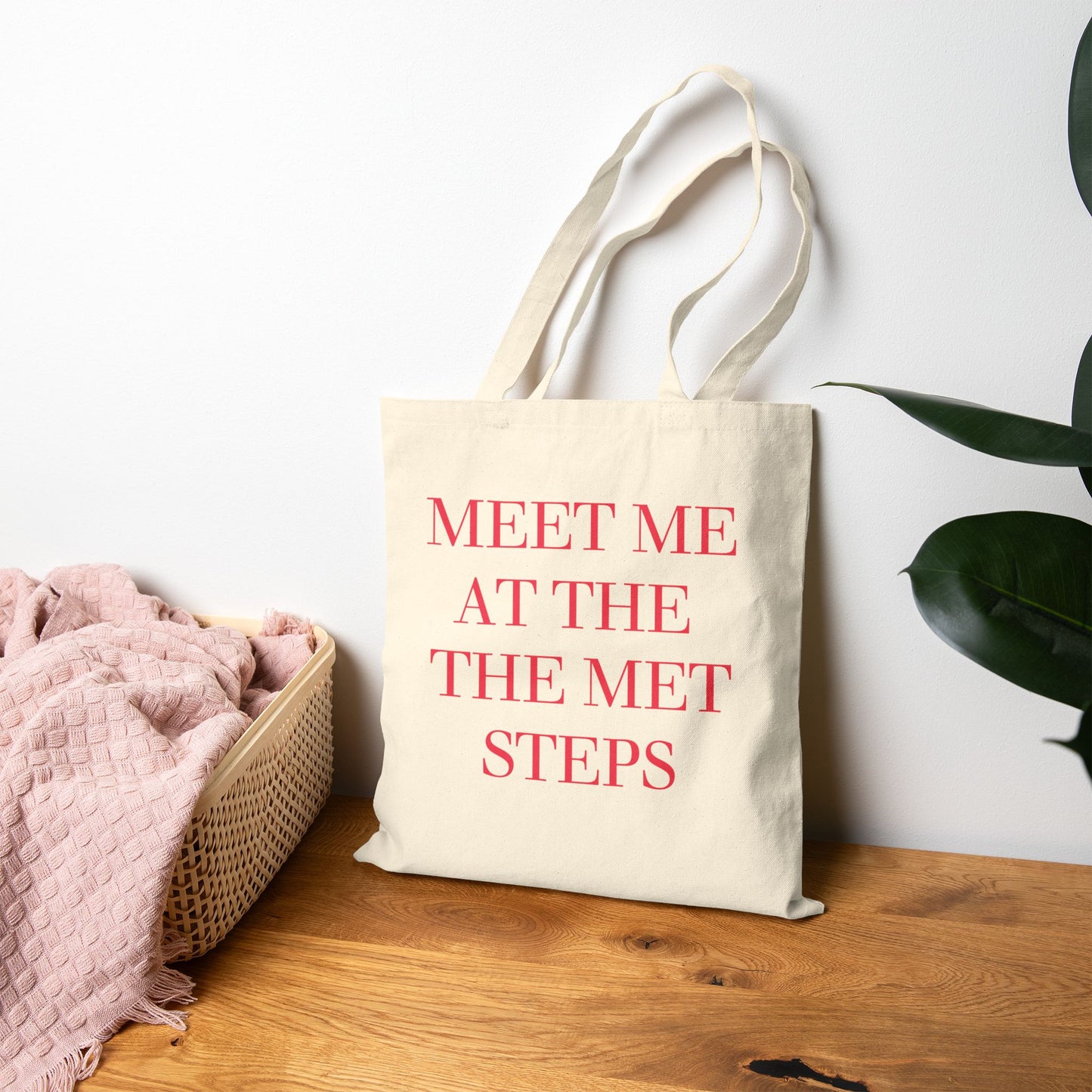 Meet Me at the Met Steps Canvas Tote Bag-Gossip Girl
