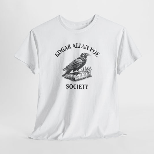 Edgar Allan Poe Society Tee-Raven Reader– Books + Sips Collection