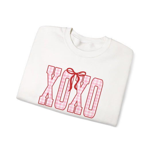 XOXO Plaid Valentine Crewneck