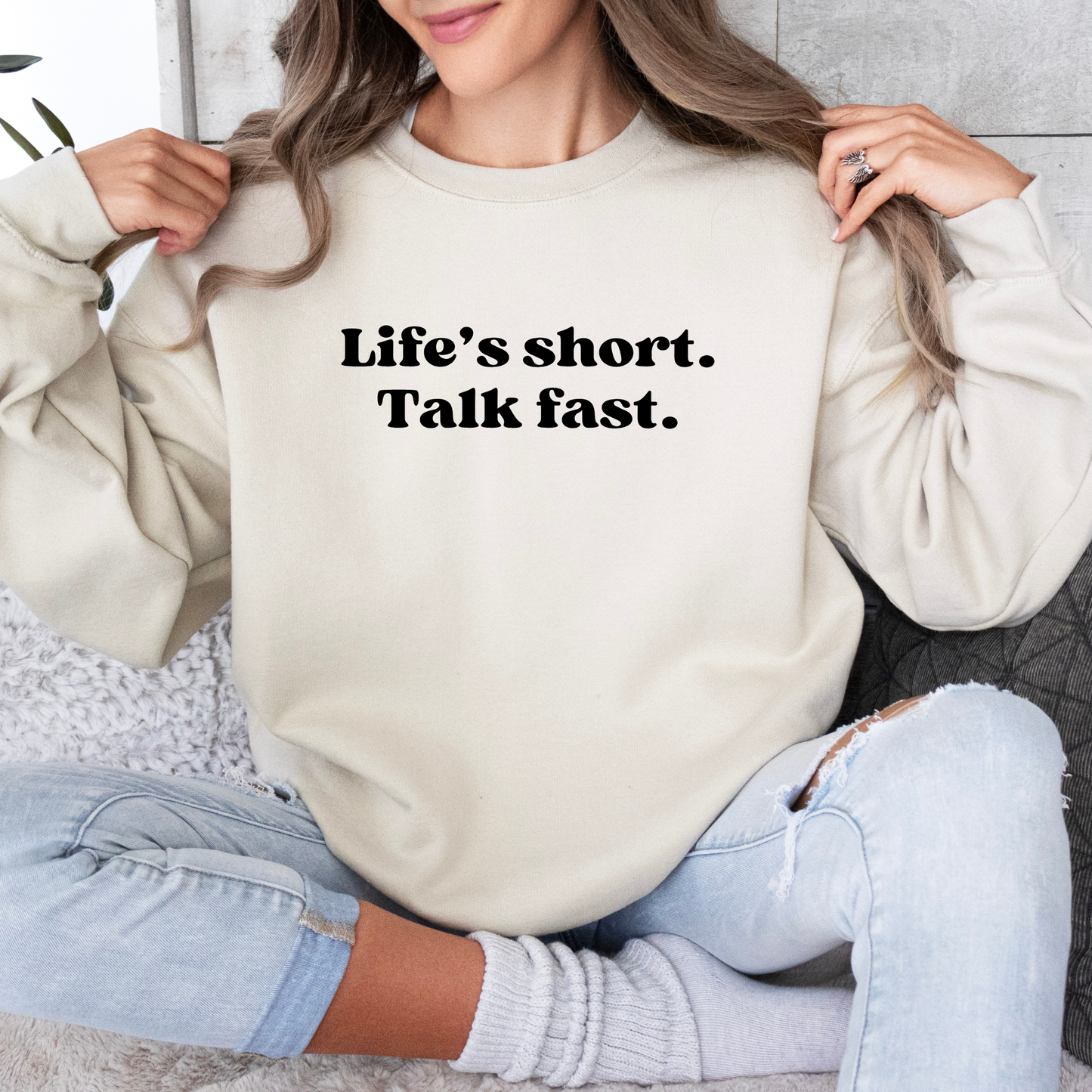 Life's Short, Talk Fast-Gilmore Girls Crewneck Sweatshirt