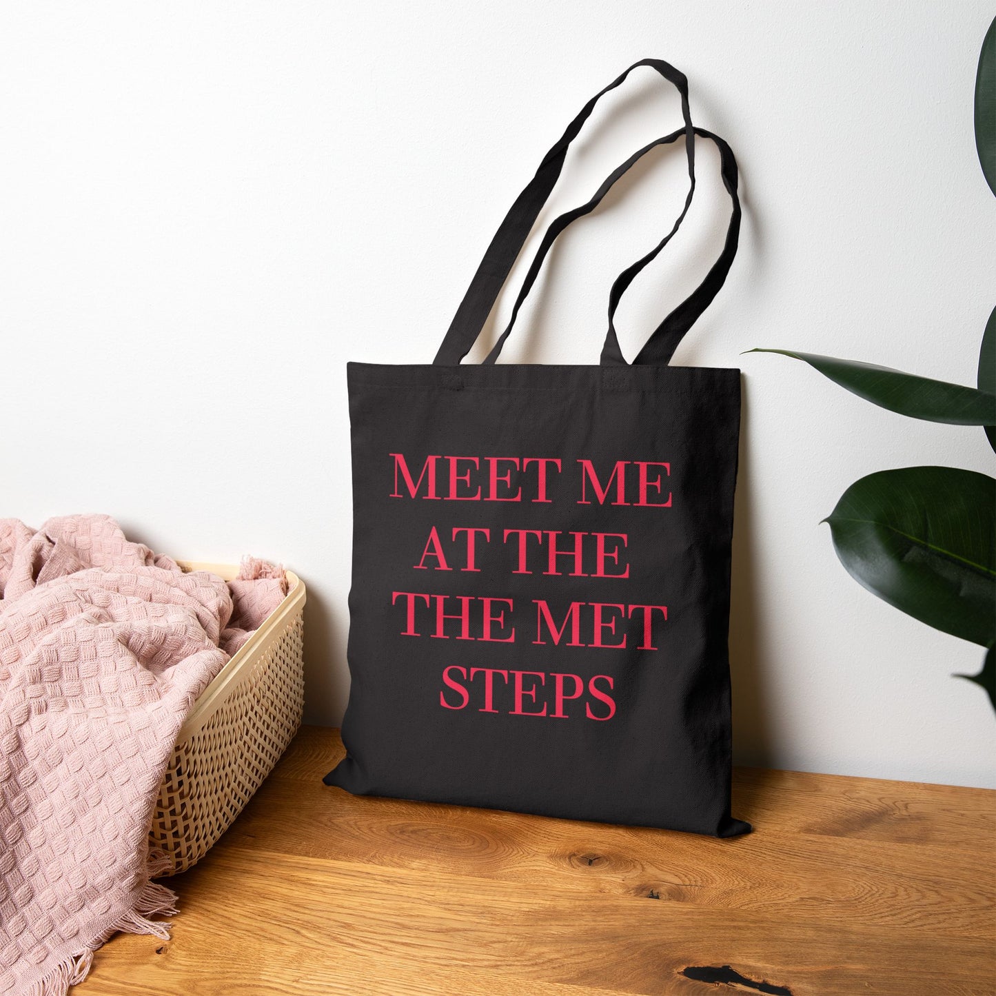 Meet Me at the Met Steps Canvas Tote Bag-Gossip Girl