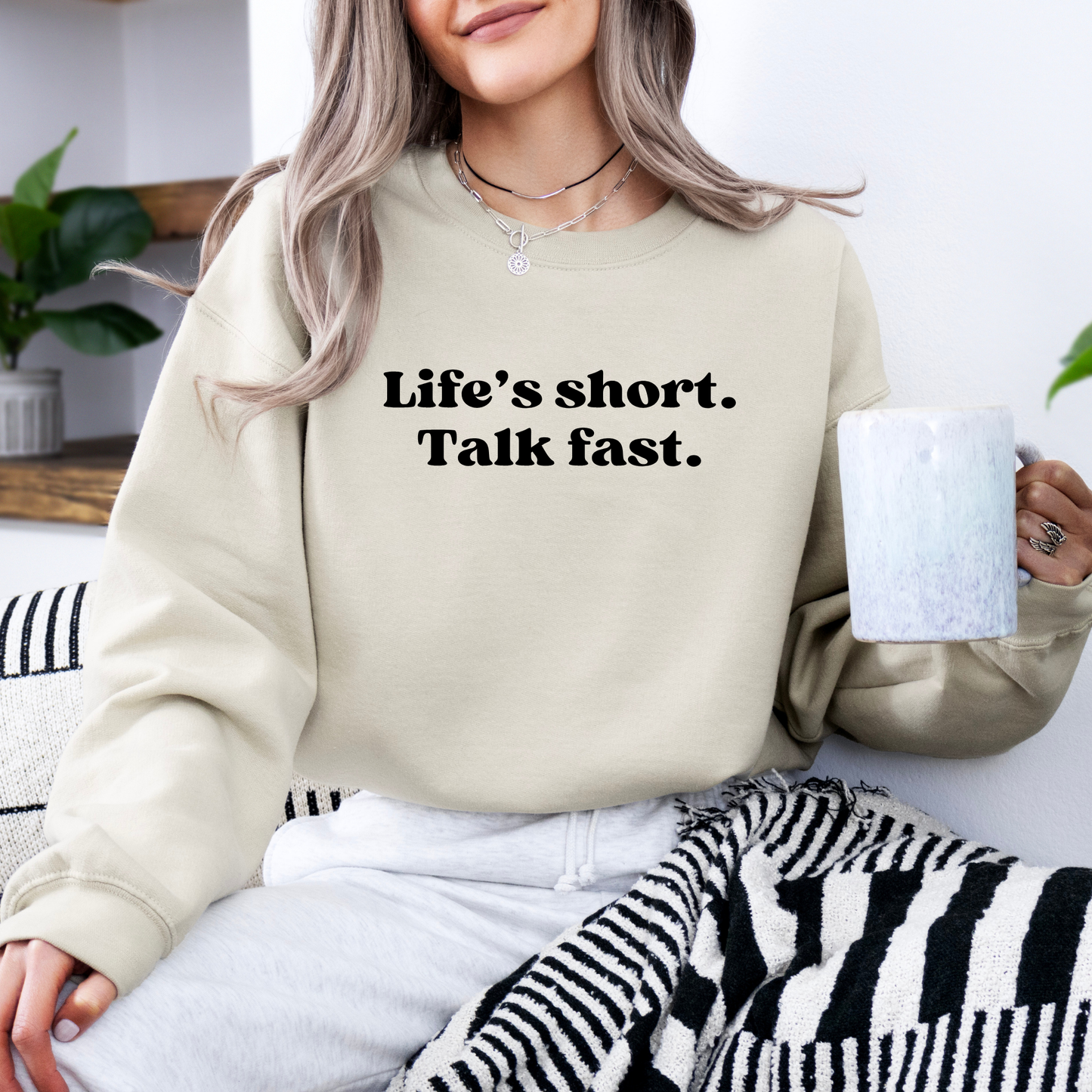 Life's Short, Talk Fast-Gilmore Girls Crewneck Sweatshirt