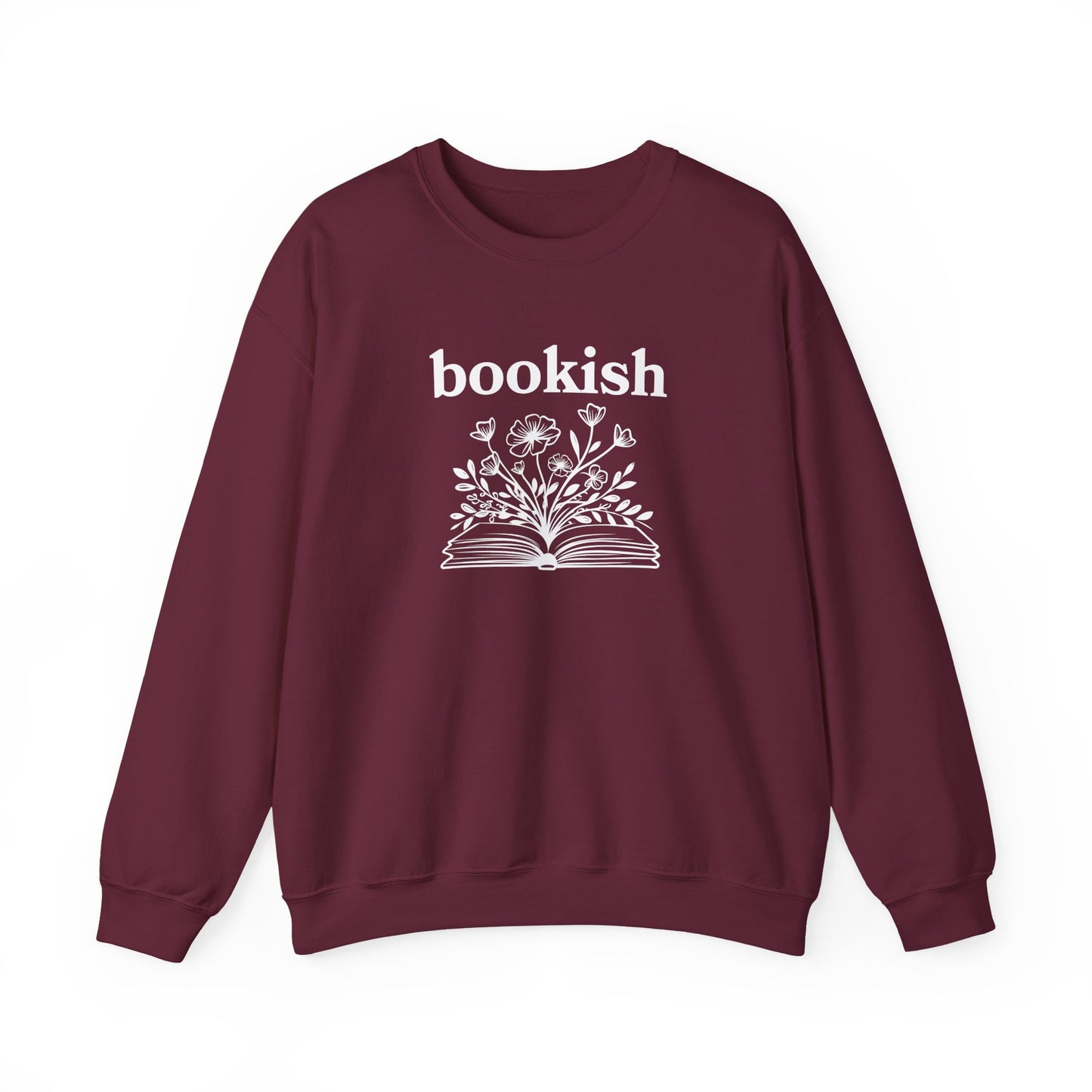 Floral Bookish Sweatshirt-Book Lover Sweatshirt