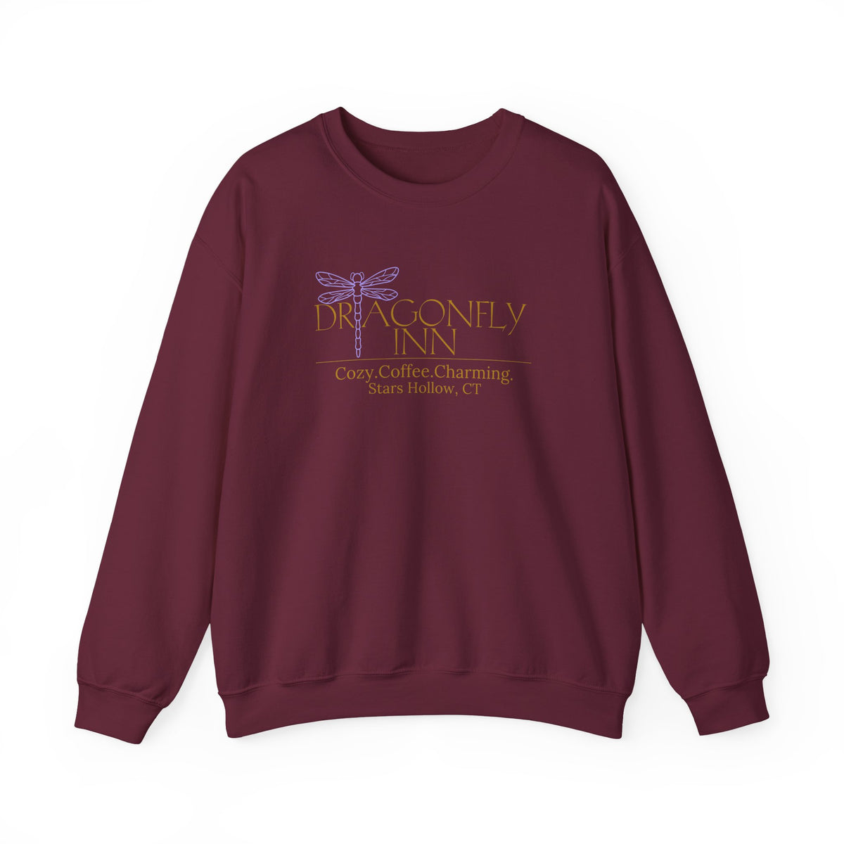 Dragonfly Inn Crewneck Sweatshirt-Cozy Coffee Charm for Stars Hollow Fans