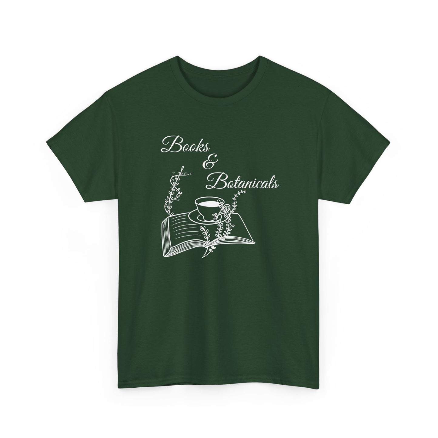 Botanical Book Lover Tee I Book & Plant Lover Apparel