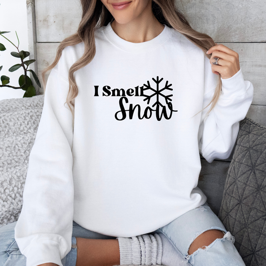 I Smell Snow Crewneck Sweatshirt–Cozy Gilmore Girls Apparel