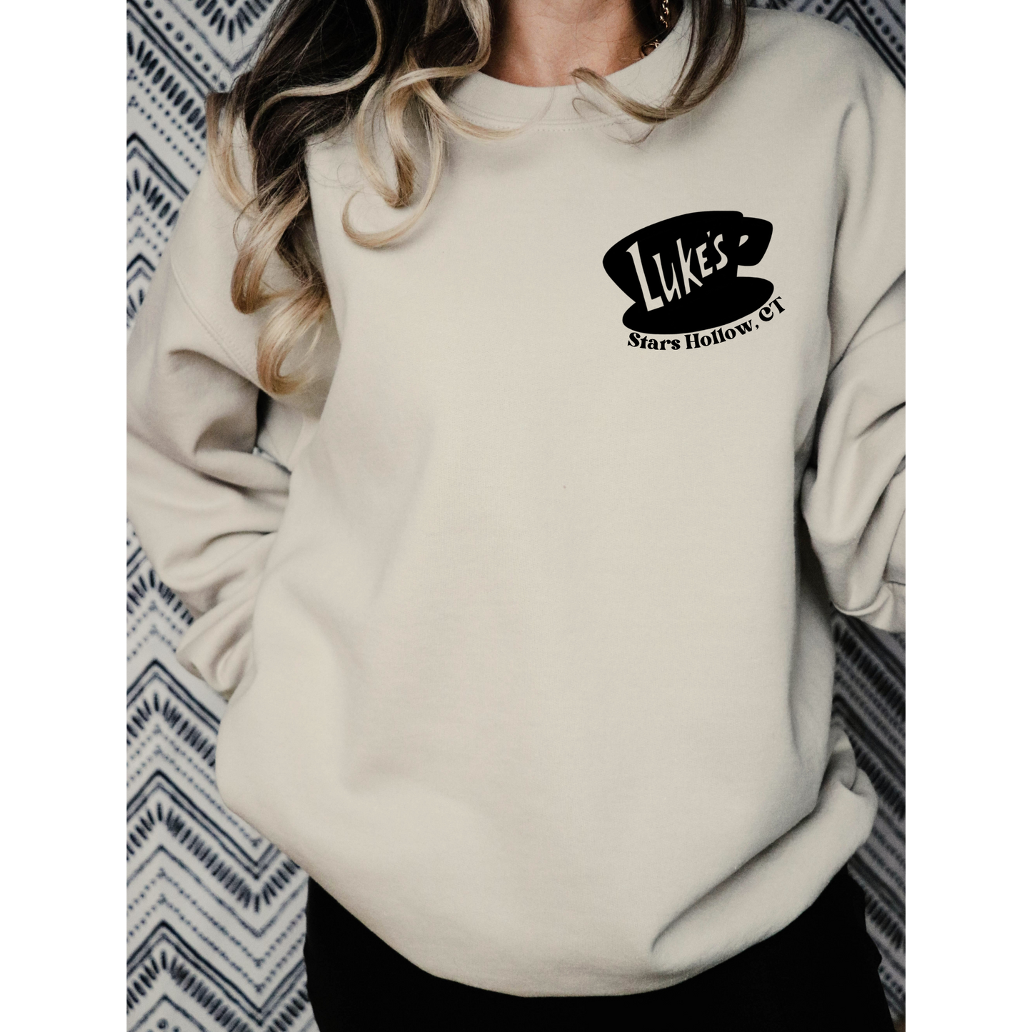 No Cell Phones Crewneck Sweatshirt-Gilmore Girls Luke's Diner
