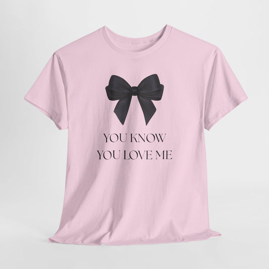 'You Know You Love Me' Ribbon Tee-XOXO Gossip Girl
