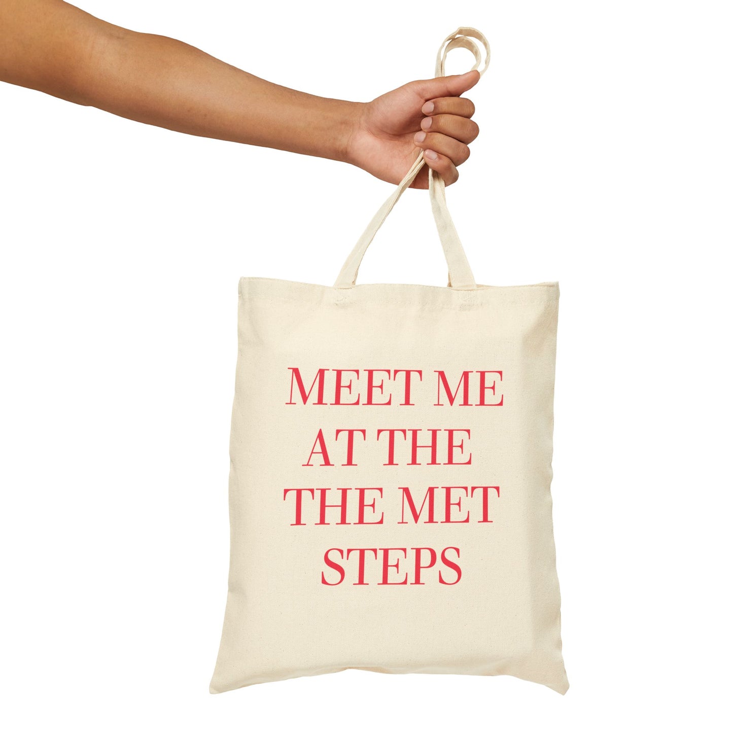 Meet Me at the Met Steps Canvas Tote Bag-Gossip Girl