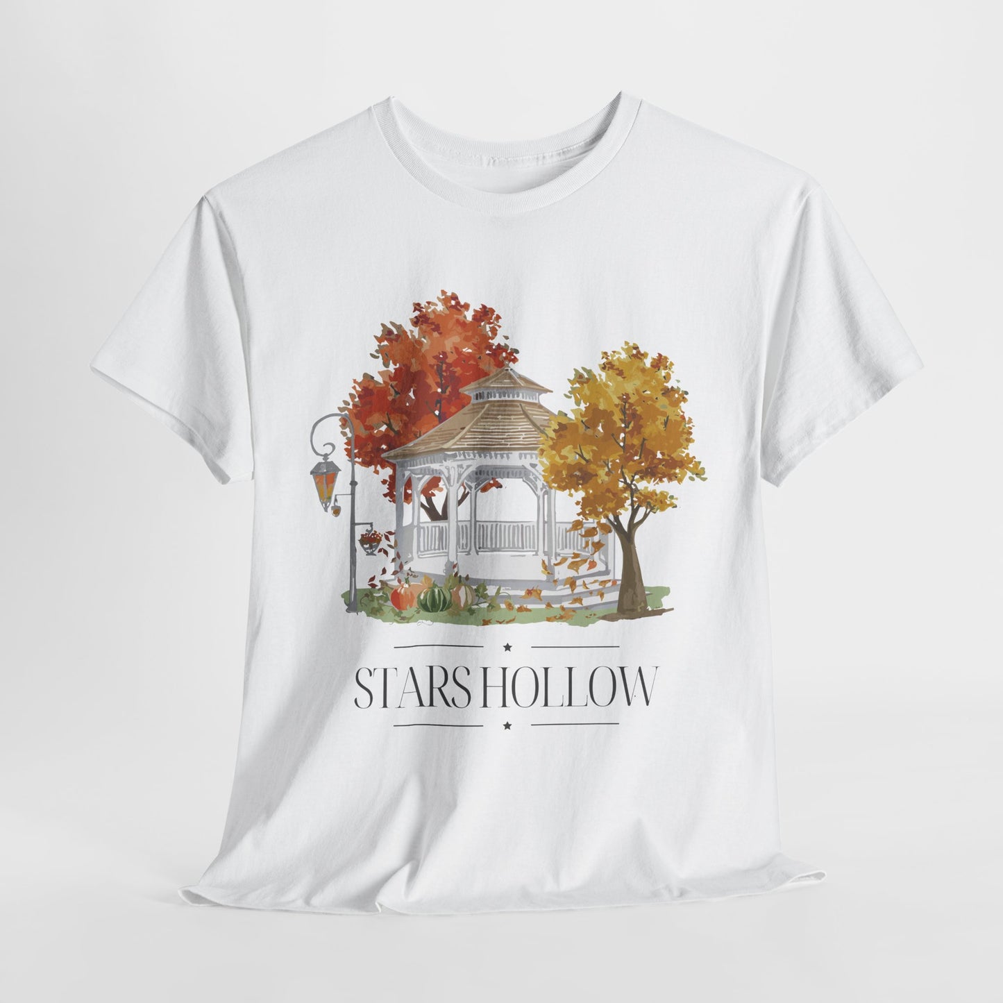 Star Hollow Fall Cotton Tee | Cozy Autumn Shirt-Gilmore Girls Apparel