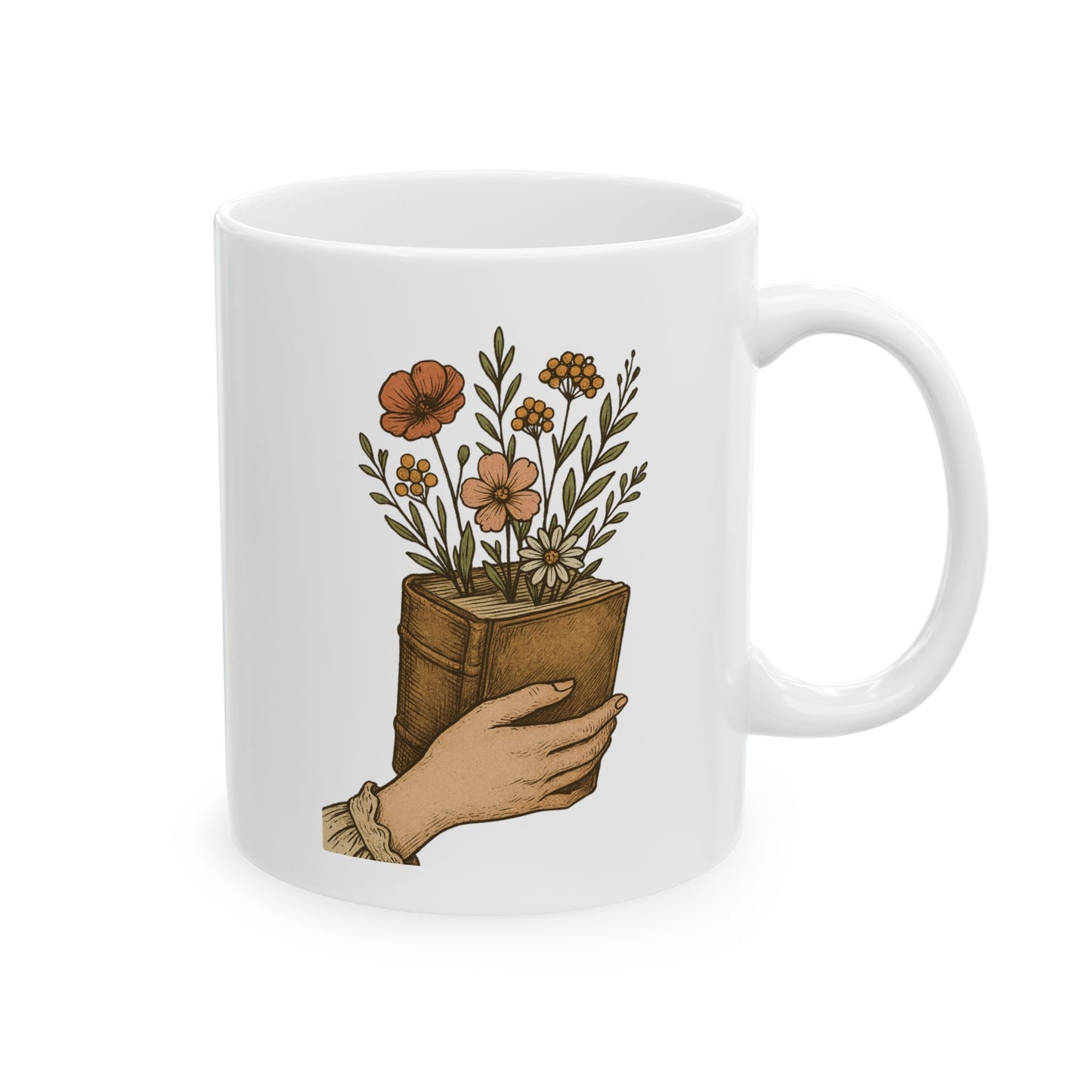 Blooming Book Mug - Floral Coffee Cup