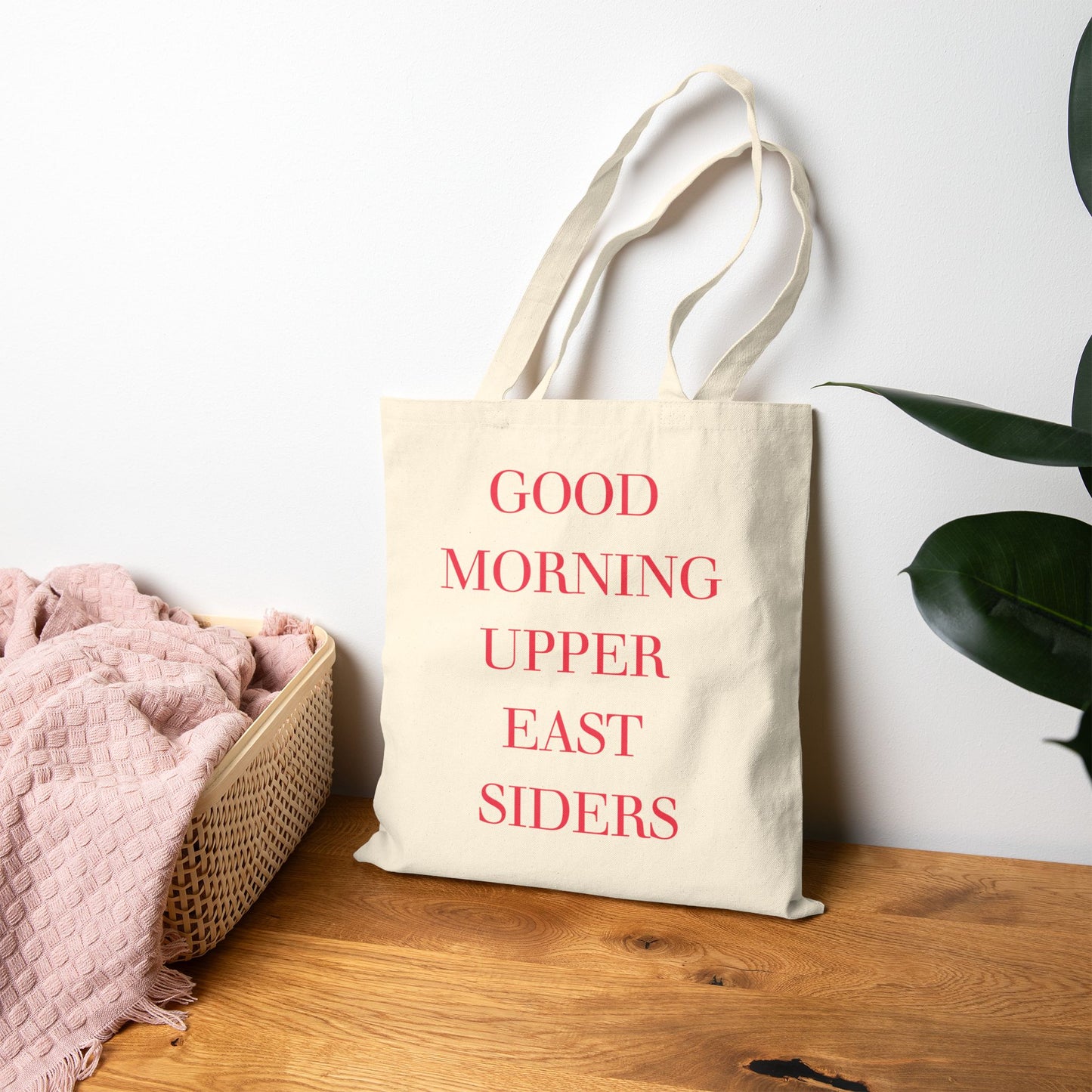 Good Morning Upper East Siders-Gossip Girl Canvas Tote Bag