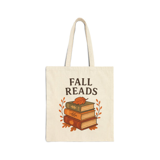 Fall Reads Canvas Tote-Autumn Tote Bag