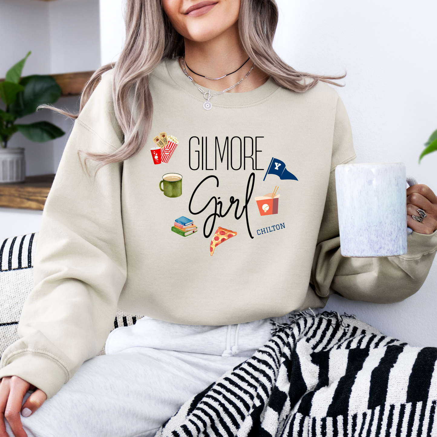 Gilmore Girl Lifestyle Crewneck Sweatshirt-Gilmore Girls Apparel