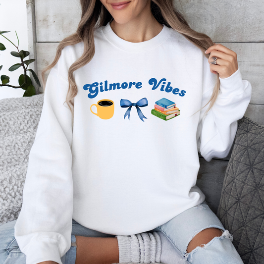Gilmore Vibes Crewneck Sweatshirt-Gilmore Girls Apparel