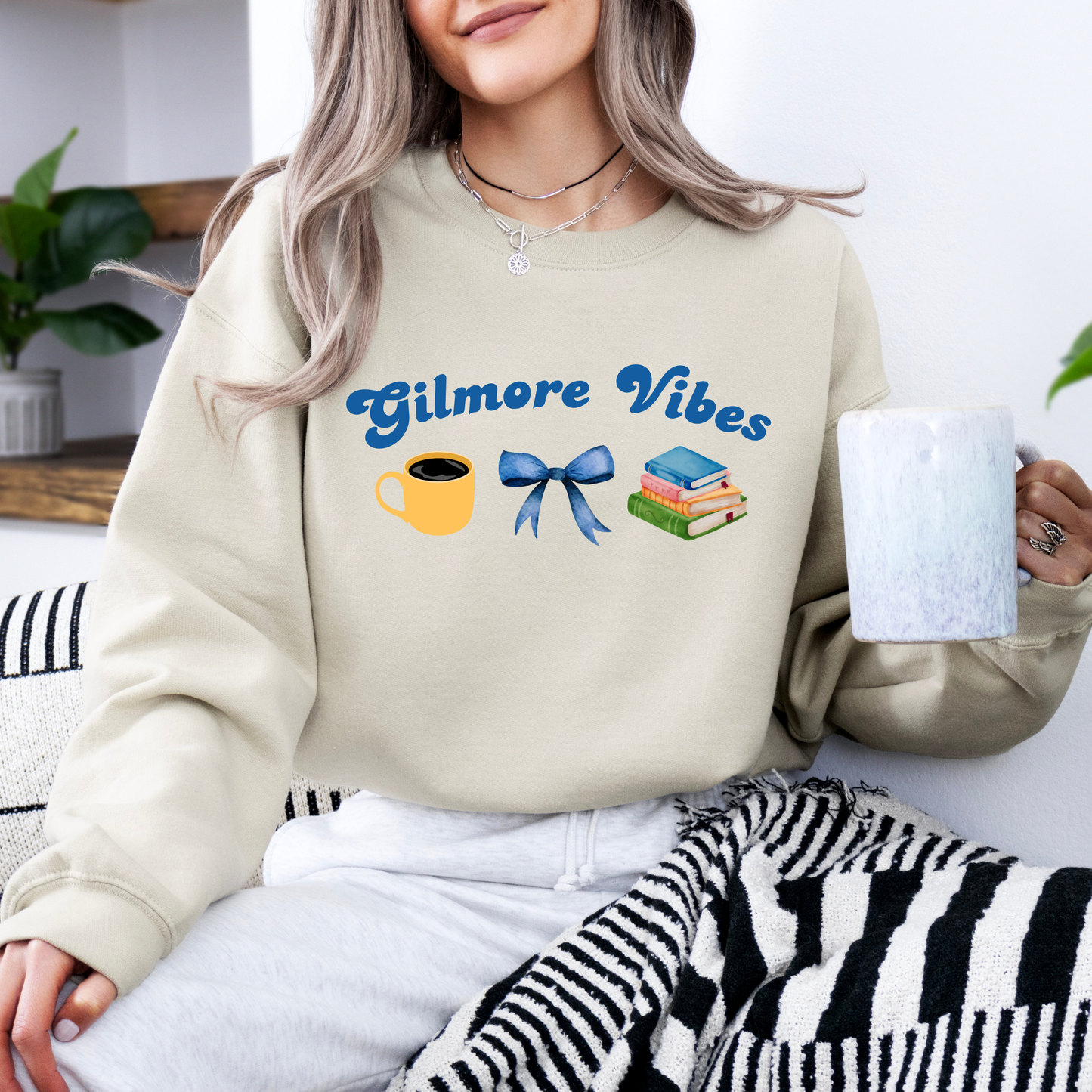 Gilmore Vibes Crewneck Sweatshirt-Gilmore Girls Apparel