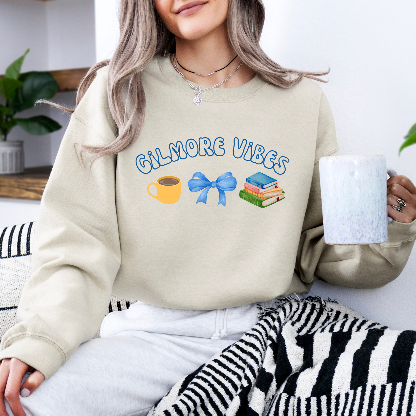 Gilmore Vibes Crewneck Sweatshirt-Gilmore Girls Apparel