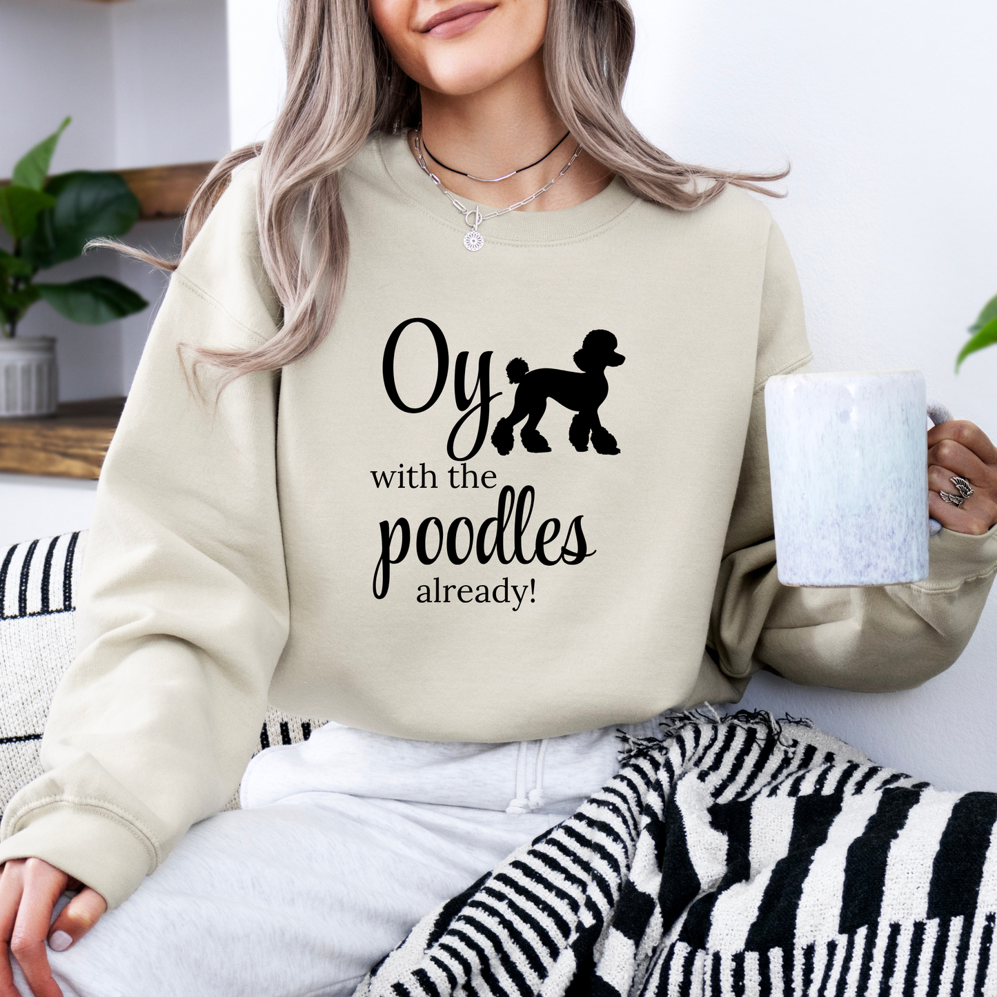 Oy with the Poodles Already! Crewneck Sweatshirt-Gilmore Girls Apparel
