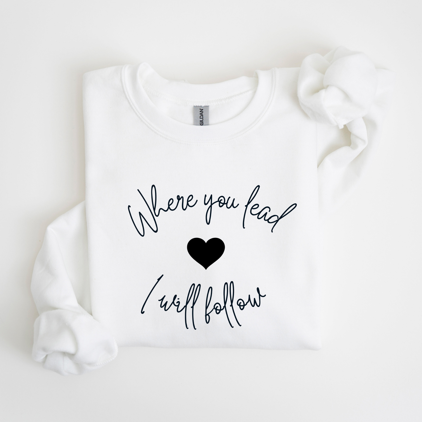 Where You Lead I Will Follow Crewneck Sweatshirt-Gilmore Girls Apparel