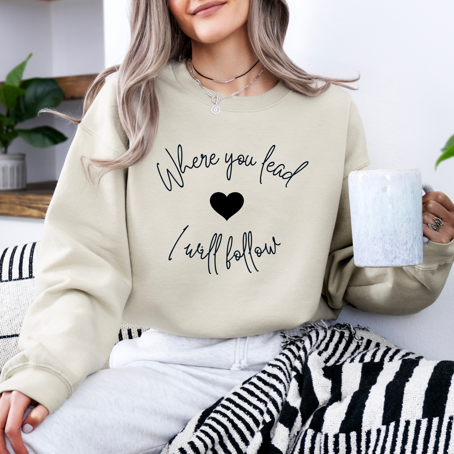 Where You Lead I Will Follow Crewneck Sweatshirt-Gilmore Girls Apparel