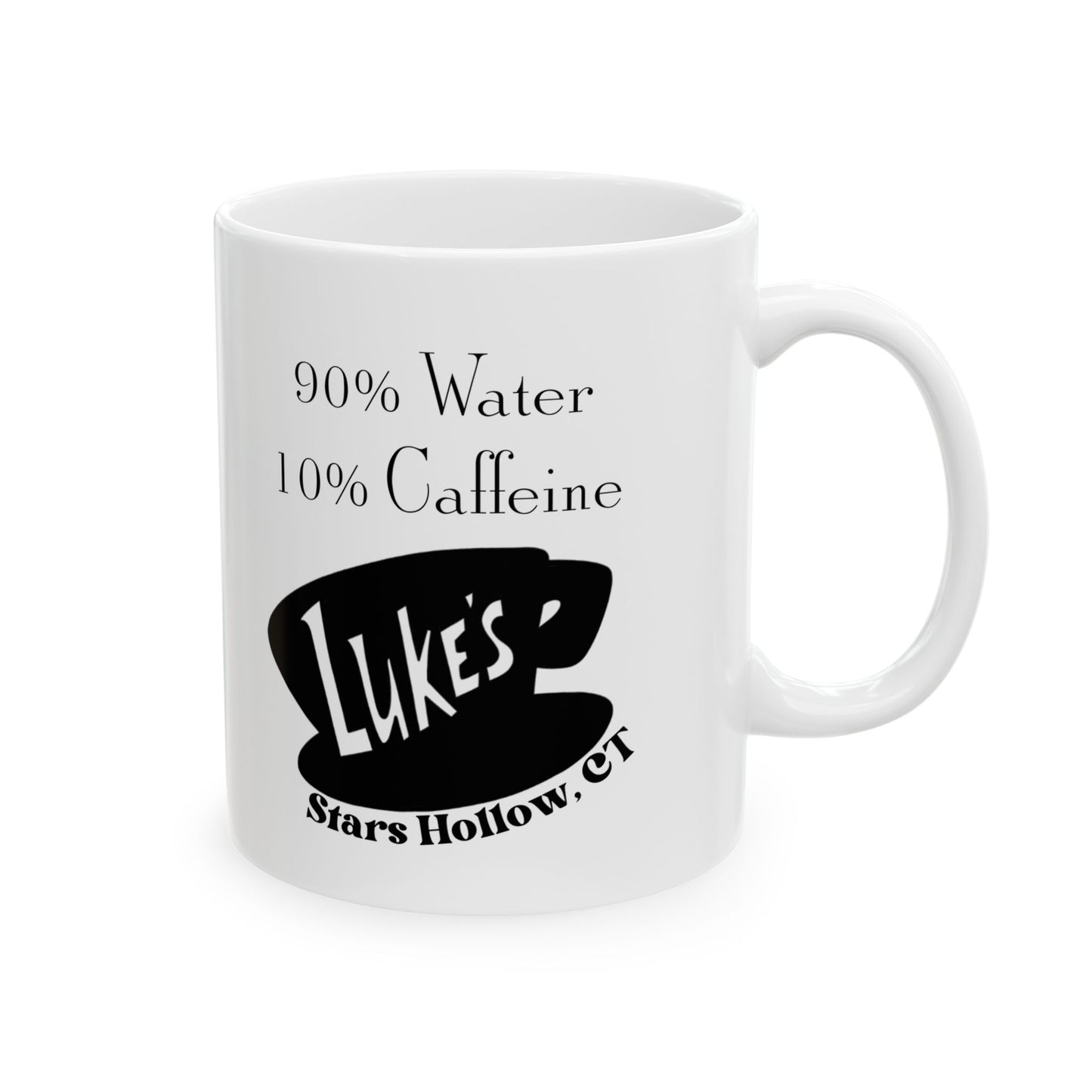 Coffee Mug — 90% Coffee 10% Caffeine Gilmore Girls Ceramic Mug