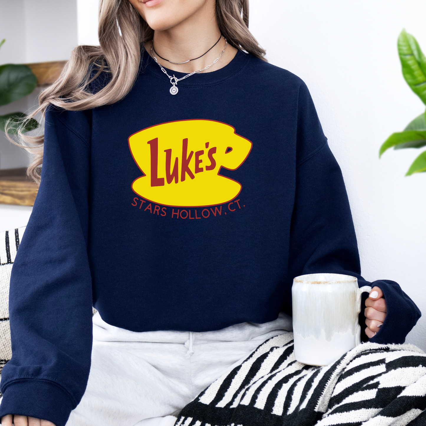 Luke's Diner Crewneck Sweatshirt-Cozy Gilmore Girls Apparel
