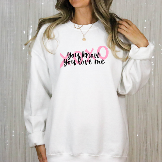 You Know You Love Me XOXO-Gossip Girl Crewneck Sweatshirt