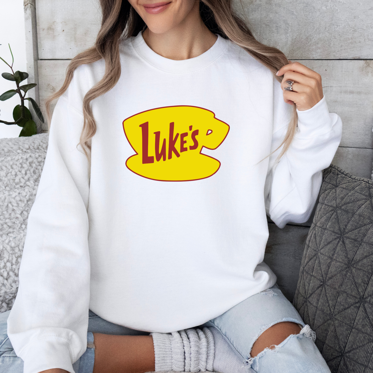 Luke's Diner Crewneck Sweatshirt -Cozy Gilmore Girls Vintage Style