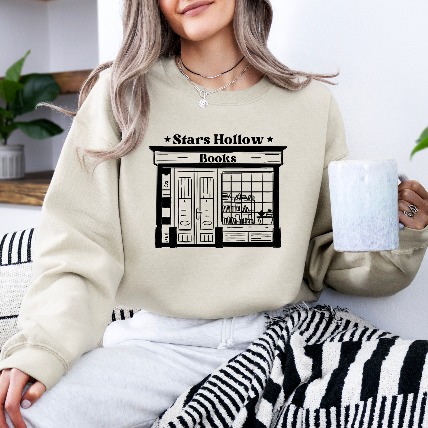 Star's Hollow Bookstore Crewneck Sweatshirt-Rory Gilmore & Book Lovers