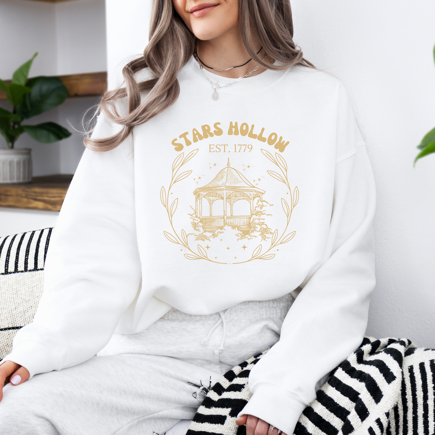 Stars Hollow Gazebo Crewneck-Gilmore Girls Vintage Apparel