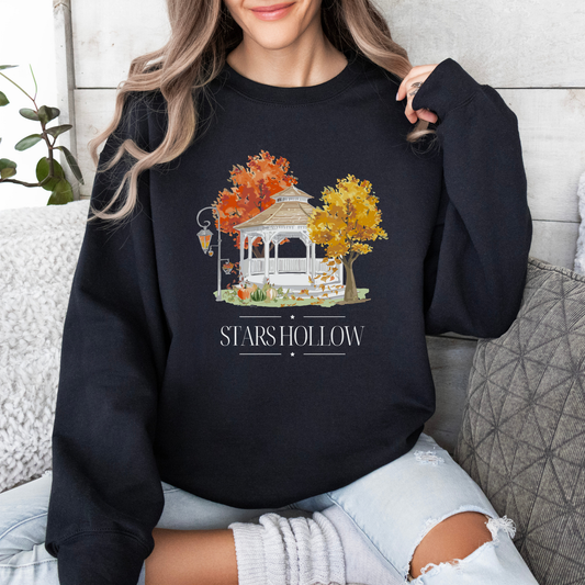 Stars Hollow Gazebo Crewneck Sweatshirt-Gilmore Girls