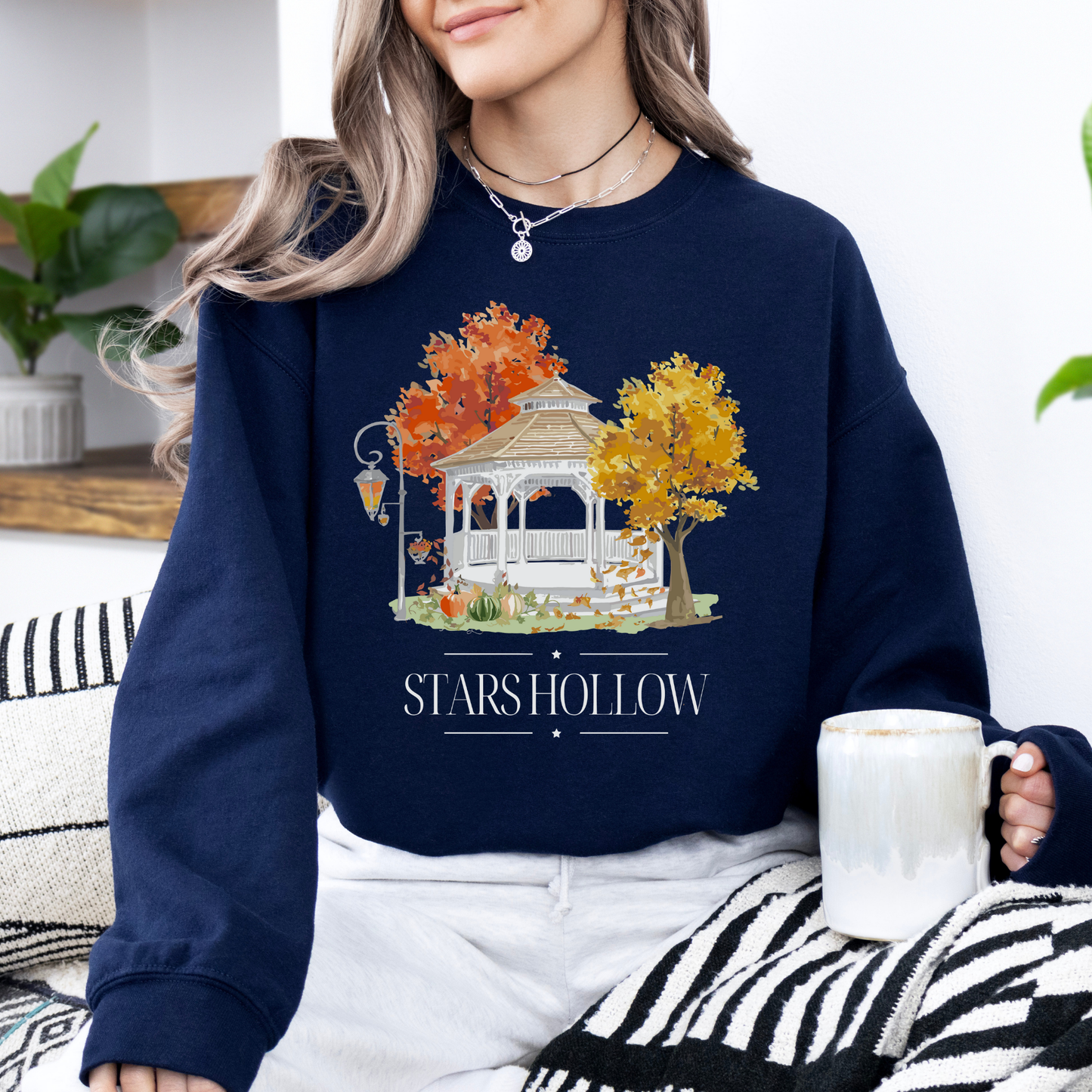 Stars Hollow Gazebo Crewneck Sweatshirt-Gilmore Girls