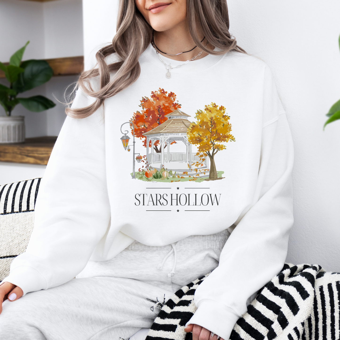 Stars Hollow Gazebo Crewneck Sweatshirt-Gilmore Girls Apparel