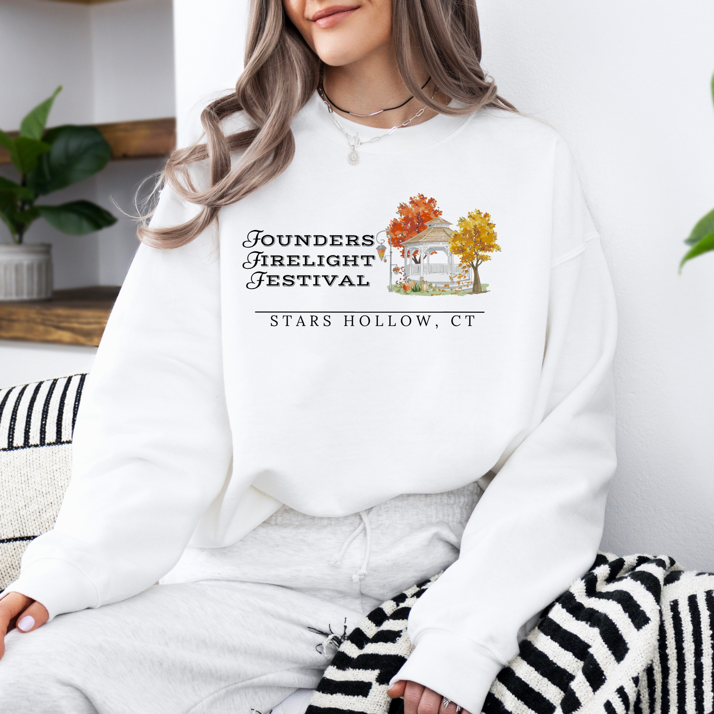 Founders Firelight Festival Crewneck Sweatshirt-Gilmore Girls Apparel