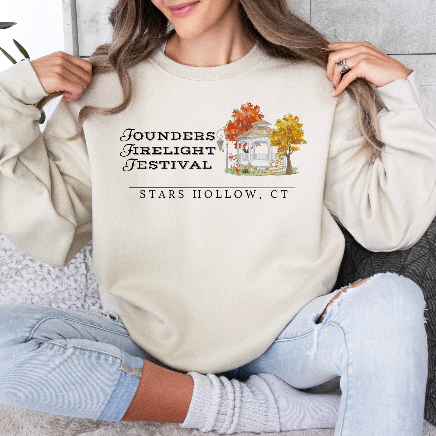 Founders Firelight Festival Crewneck Sweatshirt-Gilmore Girls Apparel