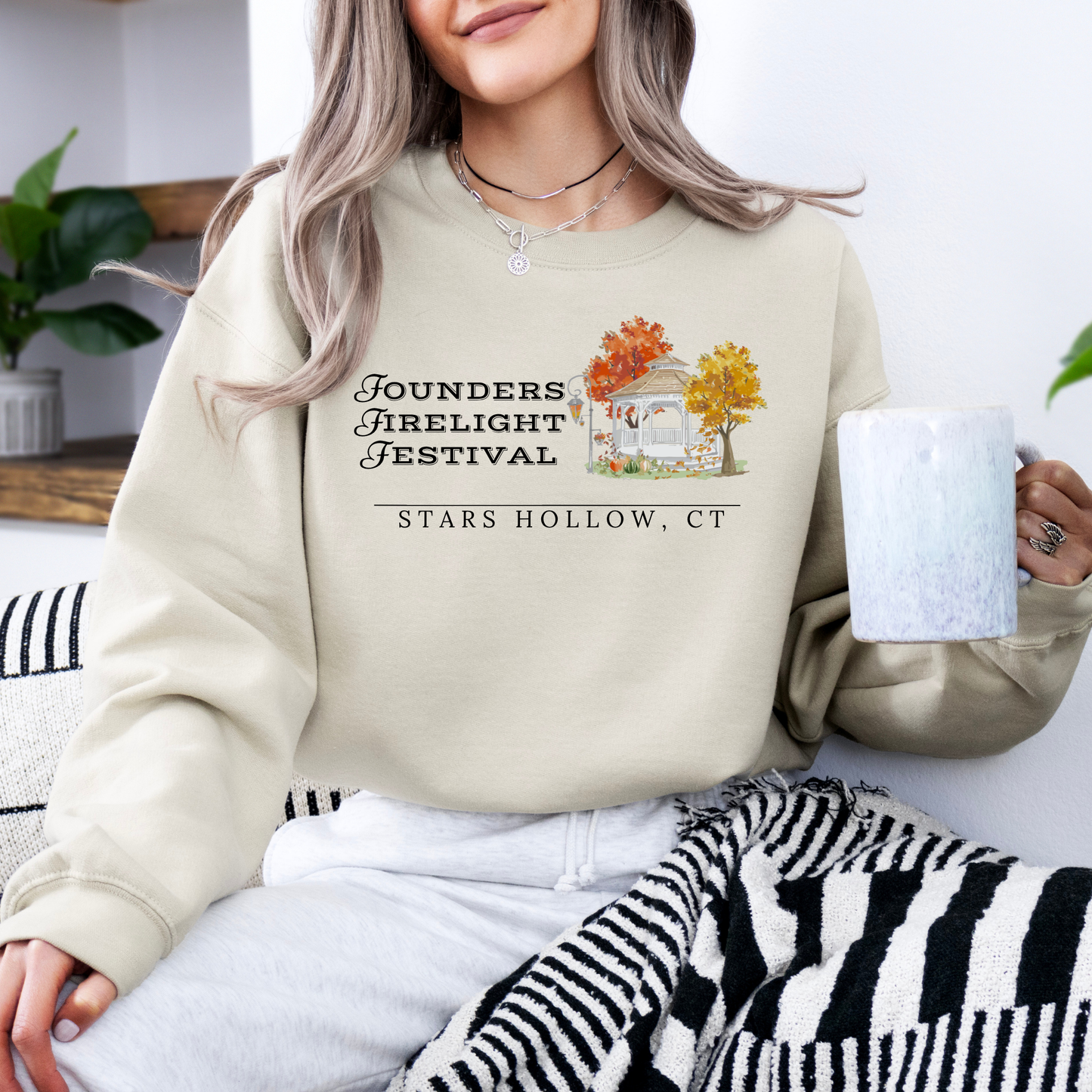 Founders Firelight Festival Crewneck Sweatshirt-Gilmore Girls Apparel
