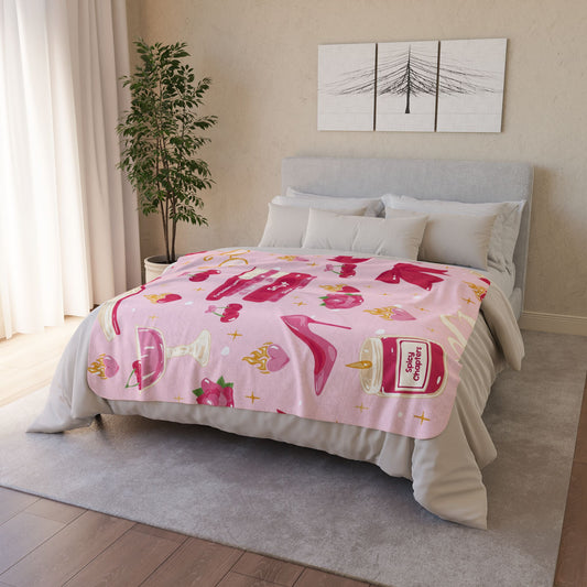 Spicy Chapters Sherpa Fleece Blanket