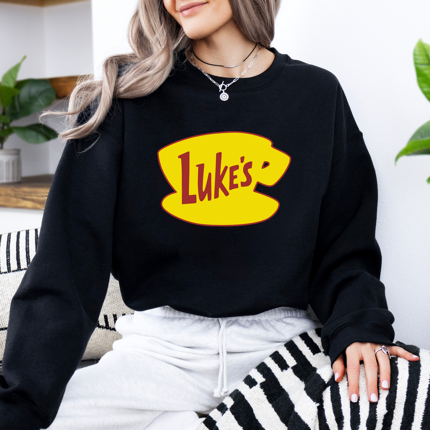 Luke's Diner Crewneck Sweatshirt -Cozy Gilmore Girls Vintage Style