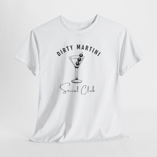 Dirty Martini Social Club T-Shirt I Books + Sips Merch
