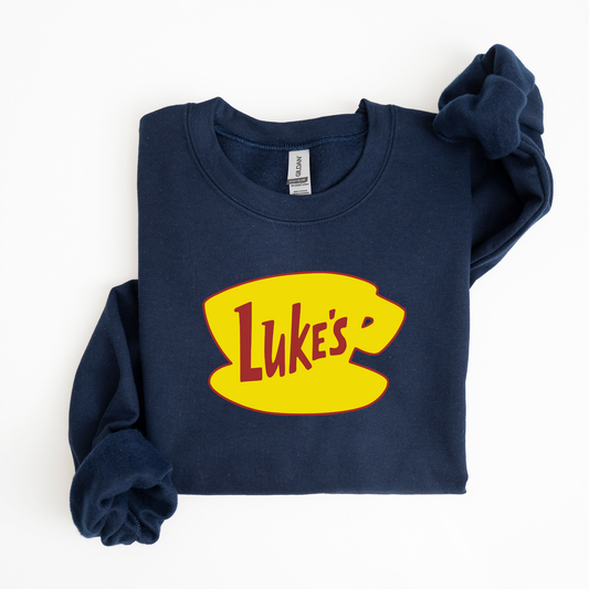 Luke's Diner Crewneck Sweatshirt -Cozy Gilmore Girls Vintage Style