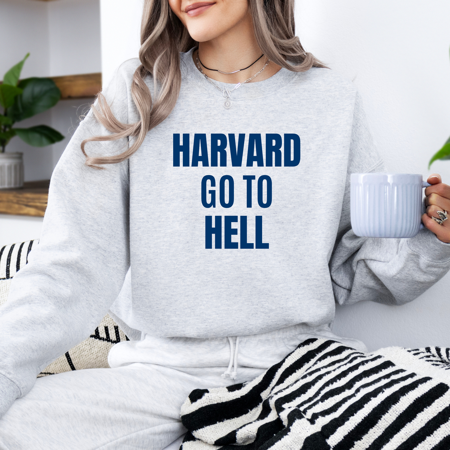 Harvard Go to Hell Crewneck Sweatshirt-Gilmore Girls Emily Gilmore