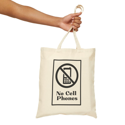 No Cell Phones at Luke's Diner! Canvas Tote Bag-Gilmore Girls Stars Hollow