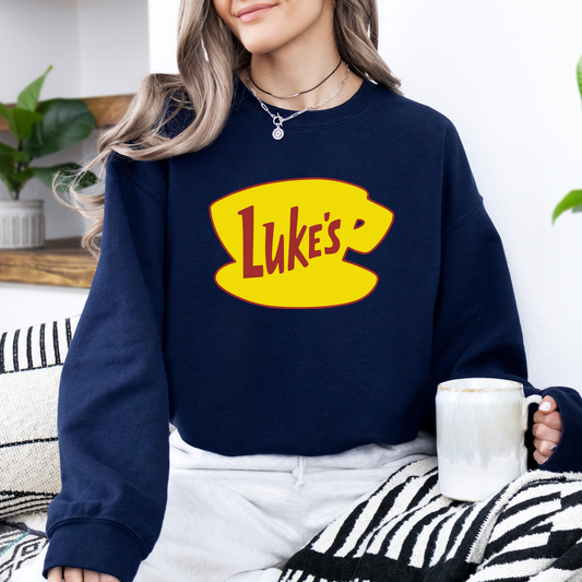 Luke's Diner Crewneck Sweatshirt -Cozy Gilmore Girls Vintage Style