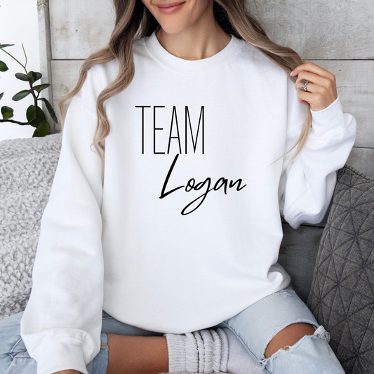 Team Logan Crewneck Sweatshirt-Cozy Gilmore Girls Apparel